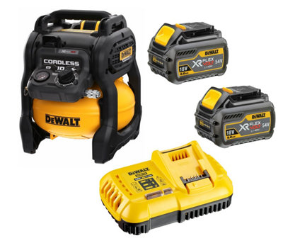 DeWalt DCC1054T2 54V XR Cordless Flexvolt 10 Litre Air Compressor