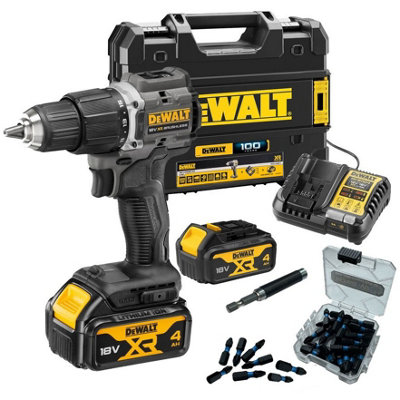 Dewalt DCD100M2T Black 18v XR Brushless Compact Combi Hammer Drill ...
