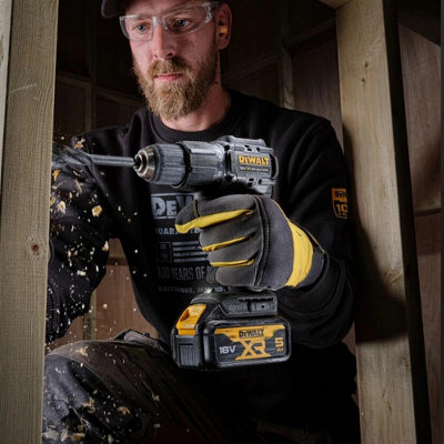 Dewalt DCD100P2T Black 18v XR Brushless Compact Combi Hammer Drill ...
