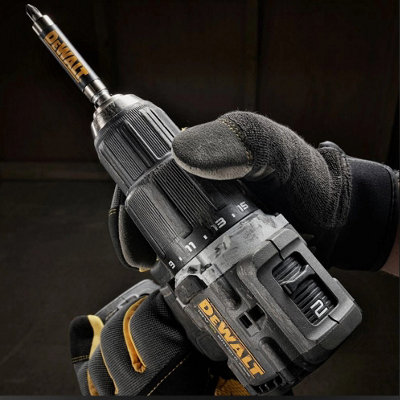 Dewalt DCD100P2T Black 18v XR Brushless Compact Combi Hammer Drill 25PC Set