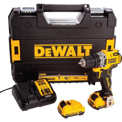 Dewalt DCD701D2 12v XR Brushless Compact Drill Driver 2x2.0ah Battery Tstak Case