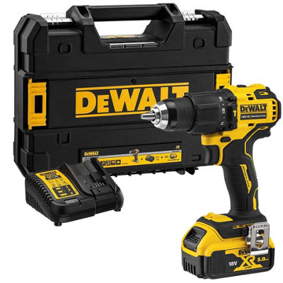 Dewalt DCD709P1T 18v XR Brushless Compact Combi Hammer Drill Tstak 1 x 5.0ah