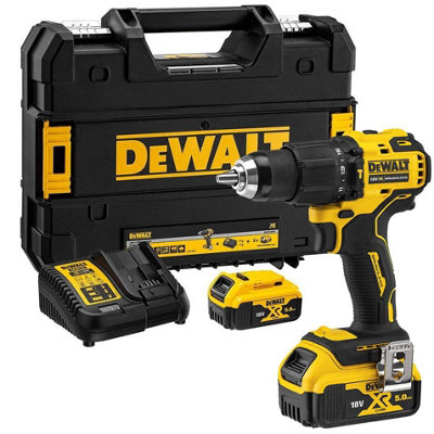 Dewalt DCD709D2T 18v XR Brushless Compact Combi Hammer Drill Tstak