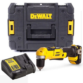 Dewalt DCD740D1 18v XR 2 Speed Right Angle Drill Lithium -1 Battery Charger Case