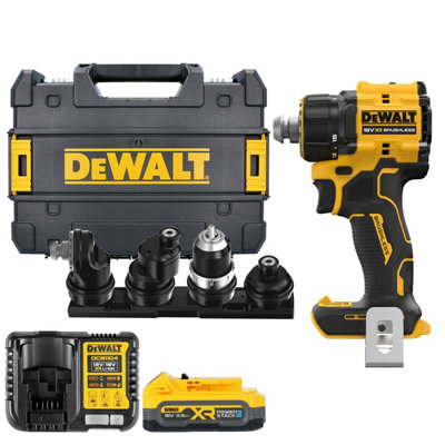 DeWalt DCD803NT 18V XR Cordless Brushless Multi-Head Drill Driver with ...