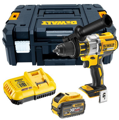 Dewalt DCD996X1 18v XR 3 Speed Brushless Combi Hammer - 1 x 9.0ah Battery