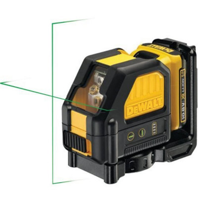 DeWalt DCE088D1G 12v Cross Line Green Laser Level Bracket Tripod