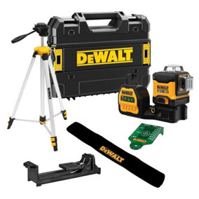 Dewalt DCE089NG18 3 x 360 Green Multi Line Laser 12V 18V Bare + DE0881 Tripod