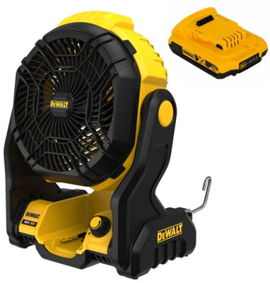 Dewalt DCE512N 18v XR Cordless Portable Job Site Fan 180 Degree Pivot 2.0Ah Batt