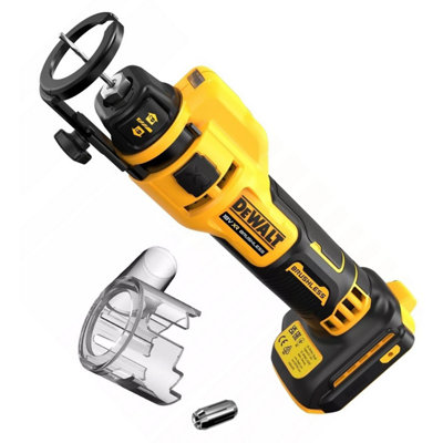 Dewalt DCE555N XR Brushless 18v Drywall Cut Out Tool Bare + 2 Collets 3.2 6.4mm