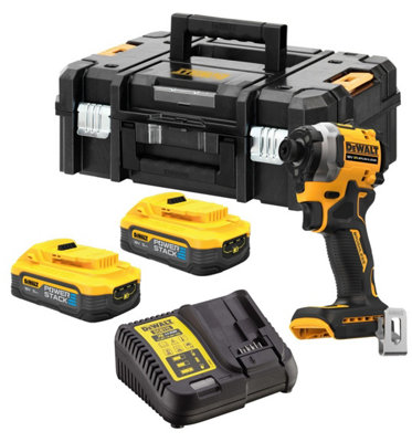 Dewalt DCF850H2T 18v XR Brushless Powerstack Impact Driver 2 x 5Ah Batteries