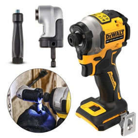 Dewalt DCF850N 18v XR Brushless Compact Impact Driver + Right Angle Drill Attach