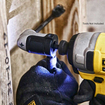 Dewalt DCF850N 18v XR Brushless Compact Impact Driver + Right Angle Drill Attach