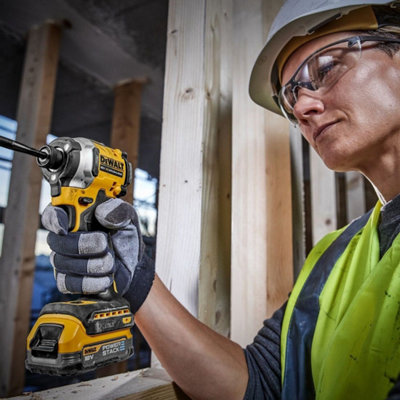 Dewalt DCF850N 18v XR Brushless Compact Impact Driver + Right Angle Drill Attach - 7