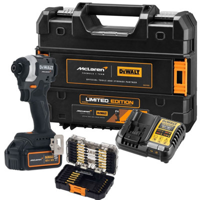 Dewalt DCF85MP1T McLaren F1 XR 18v Brushless Impact Driver 1x5.0Ah + 22 ...