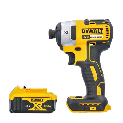 DEWALT DCF887 18V XR 3-Speed Cordless Brushless Impact Driver With 1 x ...