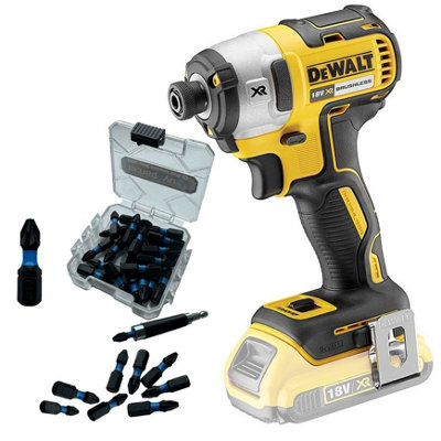 Kerstmis cap uitspraak Dewalt DCF887N 18V XR G2 Brushless 3 Speed Impact Driver Bare + 25pc  Torsion Set | DIY at B&Q