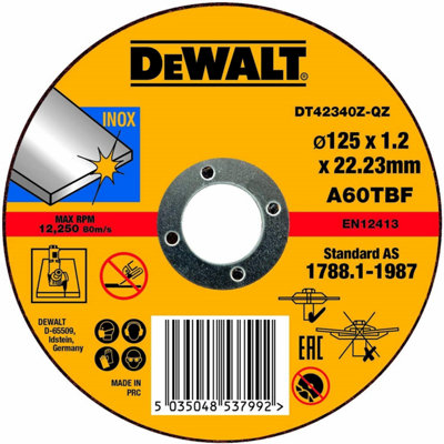 Dewalt DCG405FN 18v XR Brushless Cordless 125mm Flathead Angle Grinder +12 Discs