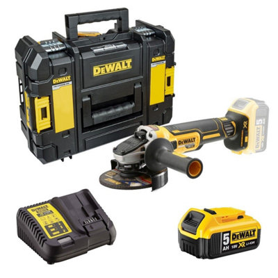 Dewalt DCG405P1 18v XR Brushless Cordless 125mm Angle Grinder -1 x 5.0ah Battery