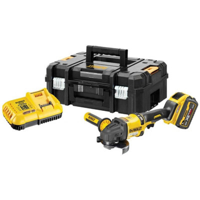 DeWalt DCG418X1 54v 125mm XR FlexVolt High Power Grinder - 1x 9.0ah Tstak Case