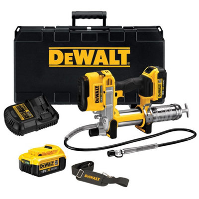 Dewalt DCGG571M2 18v XR Cordless Li-Ion Grease Gun + 2 x 4.0Ah Battery, Case