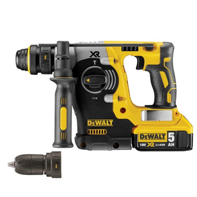 Dewalt DCH274P2 18v XR SDS Brushless SDS Hammer Drill Chuck Dust Extractor DIY at B Q