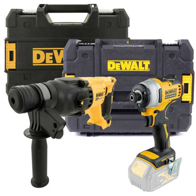 Dewalt DCK2023 18v XR Cordless Kit - DCF787 Impact DCH133N SDS Drill ...