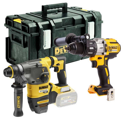 DeWalt DCK2033 Flexvolt 54v DCH333 SDS Hammer DCD996 Combi Drill Bare ...