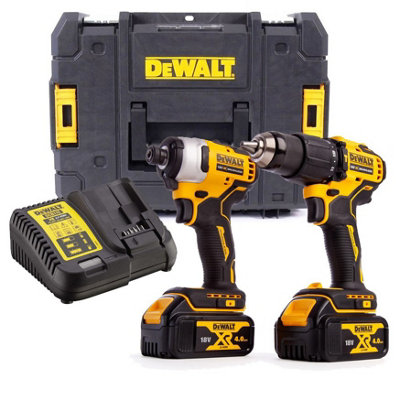 DeWalt 18V XR Brushless Compact Combi, Impact Driver, Multi Tool 3 Piece  Kit 2 x 2.0Ah