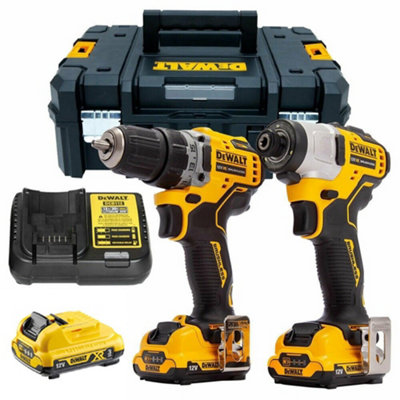 Dewalt DCK2110L2 XR 12v Brushless Sub Compact Twin Pack - 3 x 3.0Ah Li-ion Tstak