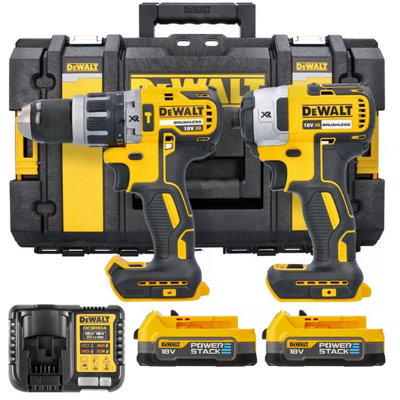 Dewalt DCK266E2 18v Brushless DCD796 Combi Drill DCF887 Impact Driver POWERSTACK