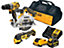 DeWalt DCK318P1D1 3 Pc 12V XR Brushless Kit - Hammer Drill Multi Tool Saw +5ah