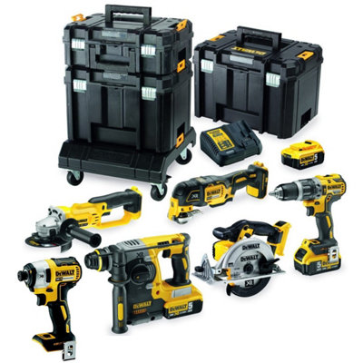 Dewalt DCK654P3T Cordless 18v 6 Piece Kit - Includes 3 x 5.0ah Batteries Charger