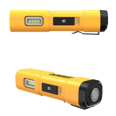 Dewalt DCL183 Rechargeable USB-C LED Flashlight Torch 3 Mode Impact Proof 200lm