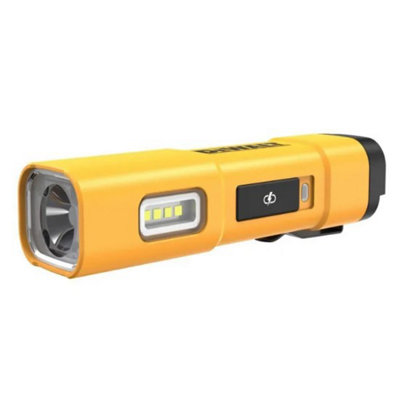 Dewalt DCL183 Rechargeable USB-C LED Flashlight Torch 3 Mode Impact Proof 200lm