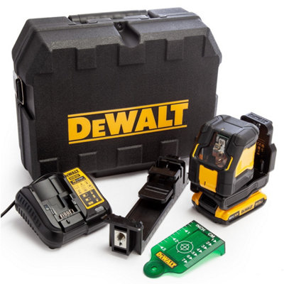 Dewalt DCLE34021D1 XR Compact Cross Line Green Laser 18V 1 x 2.0Ah Li-ion + Case