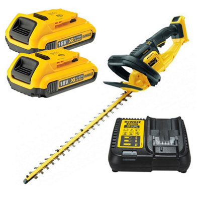 Dewalt DCM563D2 18v Cordless Hedge Trimmer Cutter 2 x 2.0ah Battery Charger