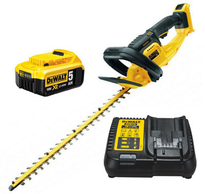 Dewalt DCM563P1 18v Cordless Hedge Trimmer Cutter + 1 x 5.0ah Battery + Charger