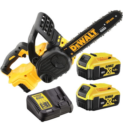 Motosega DeWalt 18V XR Brushless, 30 Cm Barra LP, 100 Tagli Per Carica, Kit Con Batteria 5Ah