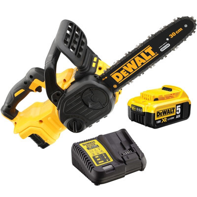 Dewalt DCM565P1 18v XR 30cm Cordless Chainsaw Brushless - 1 x 5.0ah Battery