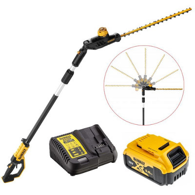 Dewalt 18v xr pole deals hedge trimmer