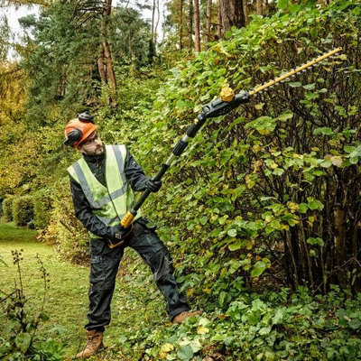Dewalt DCMPH566P2 18v XR Brushless Pole Hedge Trimmer 55cm Long Reach 3.35m 5ah