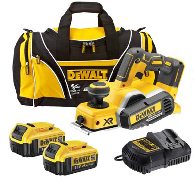 Dewalt DCP580 M2 18v XR Cordless Brushless Planer + 2 x 4.0ah Batt, Charger + Bag