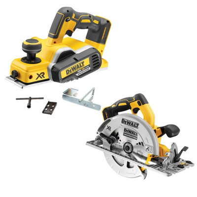 Dewalt DCP580N 18v XR Cordless Brushless Planer & Fence & DCS572N Circular Saw