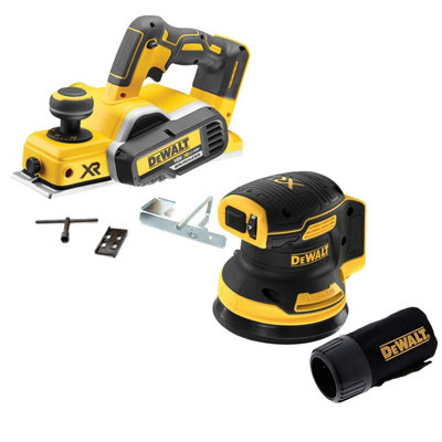 Dewalt DCP580N 18v XR Cordless Brushless Planer & Fence & DCW210N Orbital Sander
