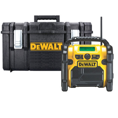 DeWalt DCR020 18V XR Cordless Compact Digital DAB Radio With DS300 1-70 ...