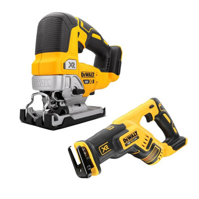 DeWalt DCS334N 18v XR Cordless Brushless Top Handle Jigsaw & DCS367N Recip Saw