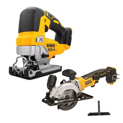 DeWalt DCS334N 18v XR Cordless Brushless Top Jigsaw & DCS571N Circular Saw