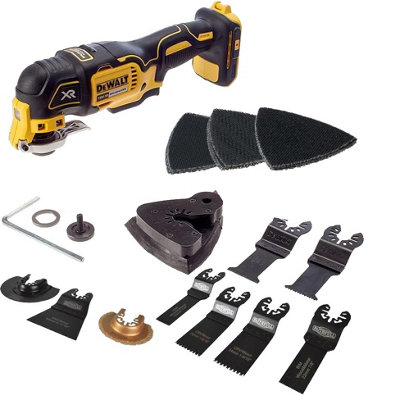 Dewalt DCS355N 18v XR Brushless Oscillating Multi Tool Bare + 36 ...