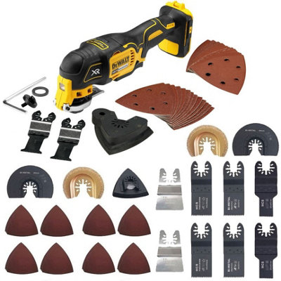 Dewalt DCS355N 18v XR Brushless Oscillating Multi Tool Bare + 63 Accessories